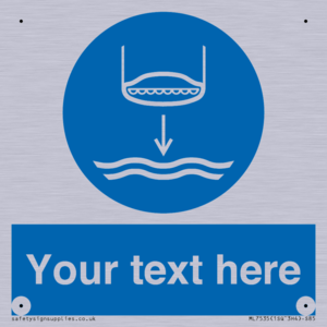 Custom Lower lifeboat to the water in launch sequence